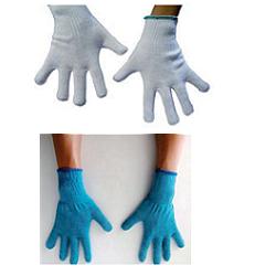 GUANTO AMBIDESTRO IN COTONE MONOFILO BIANCO PER ALLERGIE DERMATOLOGICHE SENZA CUCITURE POLSINO ELASTICO LARGHEZZA 65 MM 8 1 PAIO - goldeneffe.it