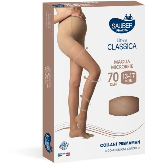 SAUBER COLLANT 70 DENARI PREMAMAN MAGLIA MICRORETE NEUTRO BEIGE 3 LINEA CLASSICA - goldeneffe.it