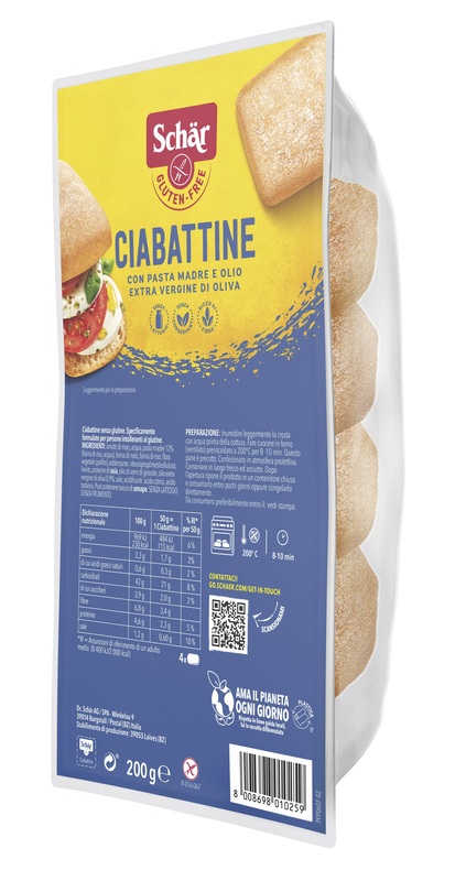 SCHAR CIABATTINA 200 G - goldeneffe.it