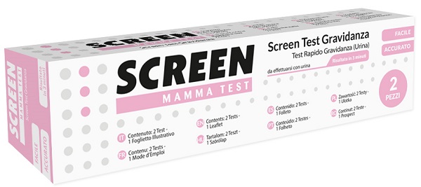 SCREEN TEST ORMONE HCG GRAVIDANZA NELL'URINA SCREEN TEST HCG 2 PEZZI - goldeneffe.it