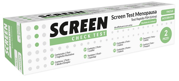 SCREEN TEST RAPIDO FSH/MENOPAUSA URINA 2 PEZZI - goldeneffe.it