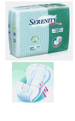 PANNOLONE PER INCONTINENZA SAGOMATO SERENITY SOFTDRY+ ALOE SUPER 30 PEZZI - goldeneffe.it