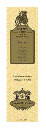 INCENSI SANDALO 15 G - goldeneffe.it