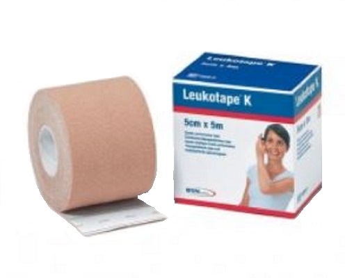 BENDA ADESIVA LEUKOTAPE K PER TAPING FISIOTERAPICO LARGHEZZA 5 CM LUNGHEZZA 5 M COLOR CARNE IN ROTOLO - goldeneffe.it