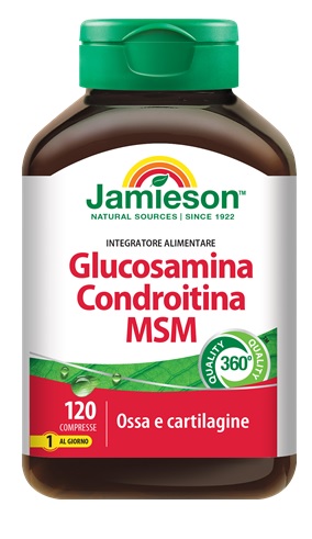 JAMIESON GLUCOSAMINA CONDROITINA MSM 120 COMPRESSE - goldeneffe.it