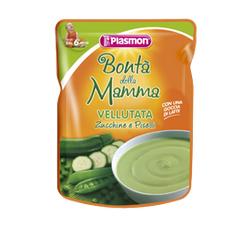 PLASMON POUCHES VELLUTATA DI ZUCCHINE E PISELLI 180 G - goldeneffe.it