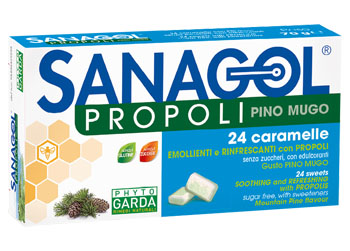 SANAGOL PROPOLI PINO MUGO 24 CARAMELLE - goldeneffe.it