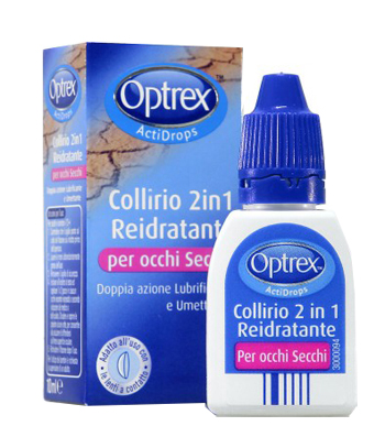 GOCCE OCULARI OPTREX ACTIDROPS 2IN1 REIDRATANTE OCCHI STANCHI 1 PEZZO - goldeneffe.it
