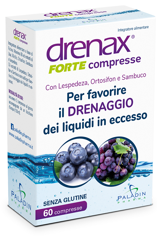 DRENAX FORTE MIRTILLO 60 COMPRESSE - goldeneffe.it