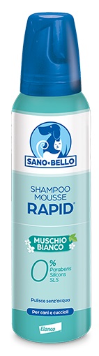 SANO E BELLO SHAMPOO MOUSSE RAPID NF MUSCHIO BIANCO 300 ML - goldeneffe.it