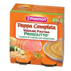 PLASMON OMOGENEIZZATO PAPPE PROSCIUTTO VERDURA PASTINA 190 G X 2 PEZZI - goldeneffe.it