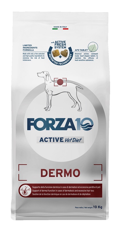 FORZA 10 ACTIVE DERMO DOGALL ADULT PESCE DRY 1 KG - goldeneffe.it