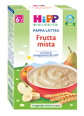 HIPP BIO PAPPA LATTEA FRUTTA MISTA 250 G - goldeneffe.it