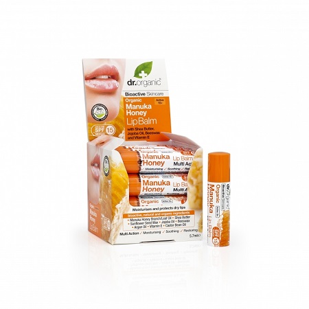 DR ORGANIC MANUKA HONEY MIELE DI MANUKA LIP BALM BALSAMO LABBRA 5,7 ML - goldeneffe.it