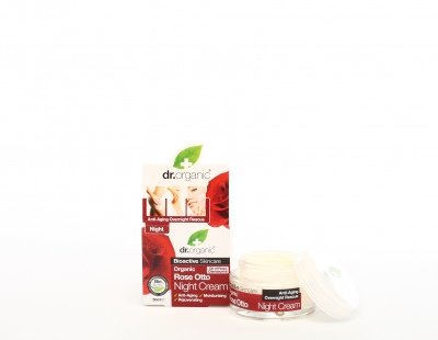 DR ORGANIC ROSE OTTO ROSA NIGHT CREAM CREMA VISO NOTTE 50 ML - goldeneffe.it