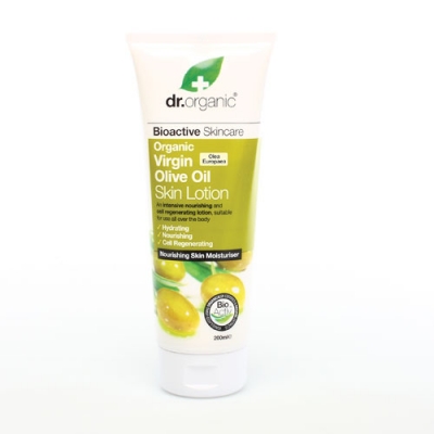 DR ORGANIC VIRGIN OLIVE OIL OLIO DI OLIVA SKIN LOTION LOZIONE CORPO 200 ML - goldeneffe.it