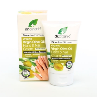 DR ORGANIC VIRGIN OLIVE OIL OLIO DI OLIVA HAND NAIL CREAM CREMA MANI 125 ML - goldeneffe.it