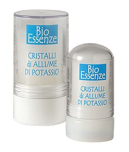 BIO ESSENZE ALLUME DI POTASSIO CRISTALLI 115 G - goldeneffe.it