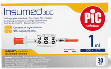 SIRINGA PER INSULINA PIC 1 ML 100 UI AGO 28 GAUGE 1/2 - goldeneffe.it