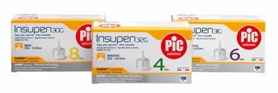 AGO PER PENNA DA INSULINA PIC INSUPEN GAUGE 32 4 MM 100 PEZZI - goldeneffe.it