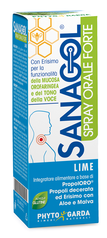 SANAGOL SPRAY FORTE PROPOLI LIME 20 ML - goldeneffe.it