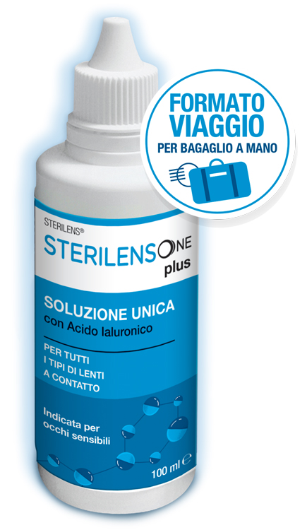 SOLUZIONE UNICA STERILENS ONE PLUS CON ACIDO IALURONICO 100 ML - goldeneffe.it