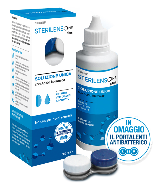 SOLUZIONE UNICA STERILENS ONE PLUS CON ACIDO IALURONICO 380 ML - goldeneffe.it