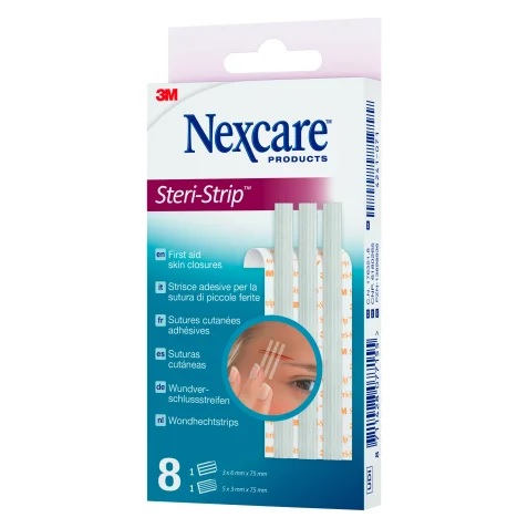 CEROTTO PER SUTURA NEXCARE STERISTRIP 6X75 MM + 3X75 MM - goldeneffe.it