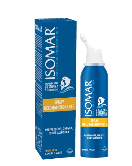 ISOMAR NASO CHIUSO SOLUZIONE ACQUA DI MARE IPERTONICA PER DECONGESTIONE NASO CHIUSO 50 ML - goldeneffe.it