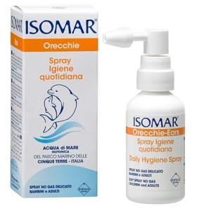 ISOMAR ORECCHIE ACQUA DI MARE SPRAY NO GAS PER IRRIGAZIONE DELL'ORECCHIO 50ML - goldeneffe.it