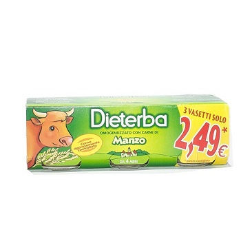 DIETERBA OMOGENEIZZATO MANZO 3 PEZZI 80 G - goldeneffe.it