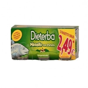 DIETERBA OMOGENEIZZATO NASELLO 3 PEZZI 80 G - goldeneffe.it