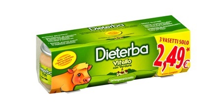 DIETERBA OMOGENEIZZATO VITELLO 3 PEZZI 80 G - goldeneffe.it
