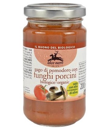 SUGO DI POMODORO CON FUNGHI PORCINI BIO 200 G - goldeneffe.it
