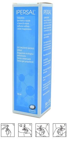 SOLUZIONE IPERTONICA IPERSAL SPRAY NASALE 50 ML - goldeneffe.it