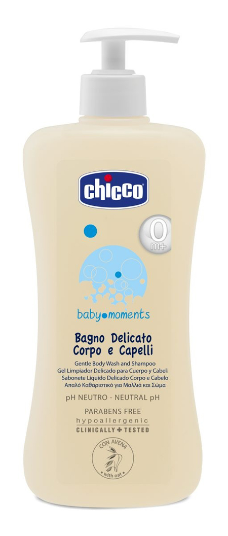 CHICCO COSMETICI BABY MOMENTS CORPO CAPELLI 500 ML - goldeneffe.it