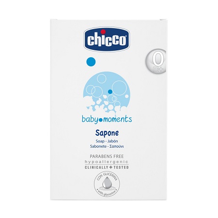 CHICCO COSMETICI BABY MOMENTS SAPONETTA 100 G - goldeneffe.it
