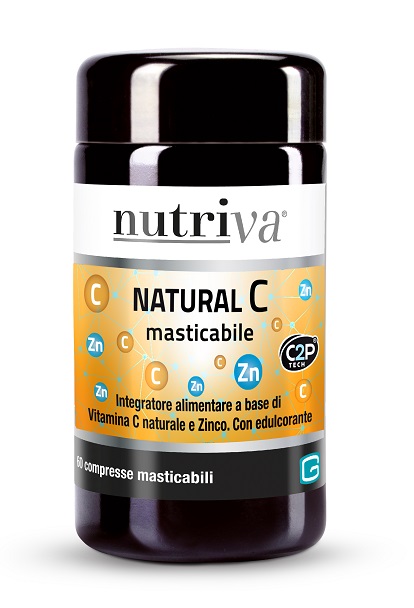 NUTRIVA NATURAL C 60 COMPRESSE MASTICABILI - goldeneffe.it