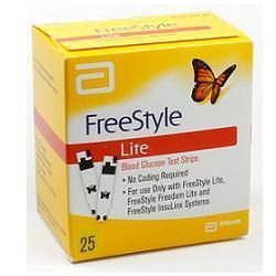 STRISCE MISURAZIONE GLICEMIA FREESTYLE LITE 25 PEZZI - goldeneffe.it