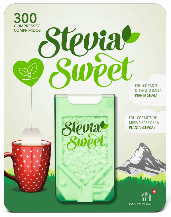 HERMESETAS STEVIA 300 COMPRESSE - goldeneffe.it