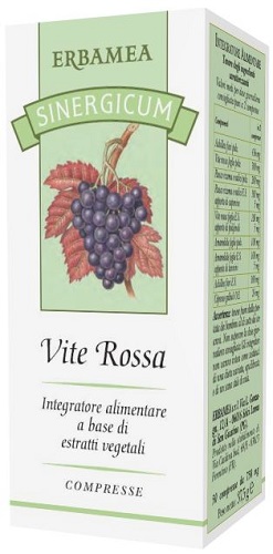SINERGICUM VITE ROSSA 50 COMPRESSE - goldeneffe.it