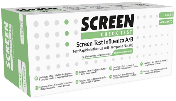 SCREEN TEST RAPIDO VIRUS INFLUENZA A/B TAMPONE NASALE/FARINGEO - goldeneffe.it