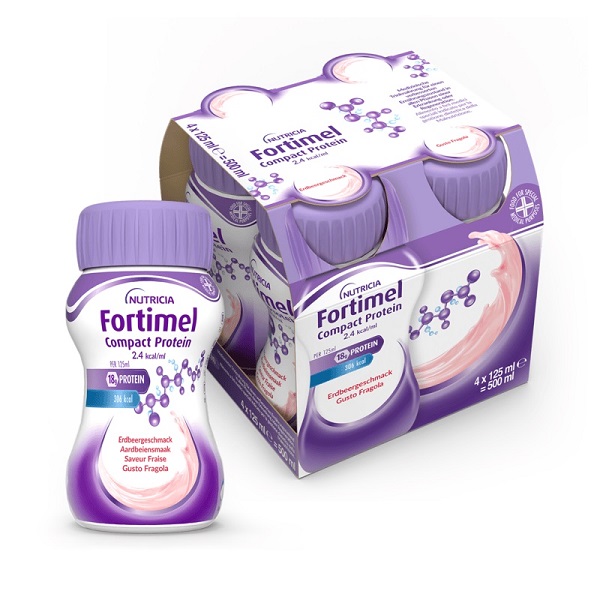 FORTIMEL COMPACT PROTEIN FRAGOLA 4 BOTTIGLIE 125 ML - goldeneffe.it