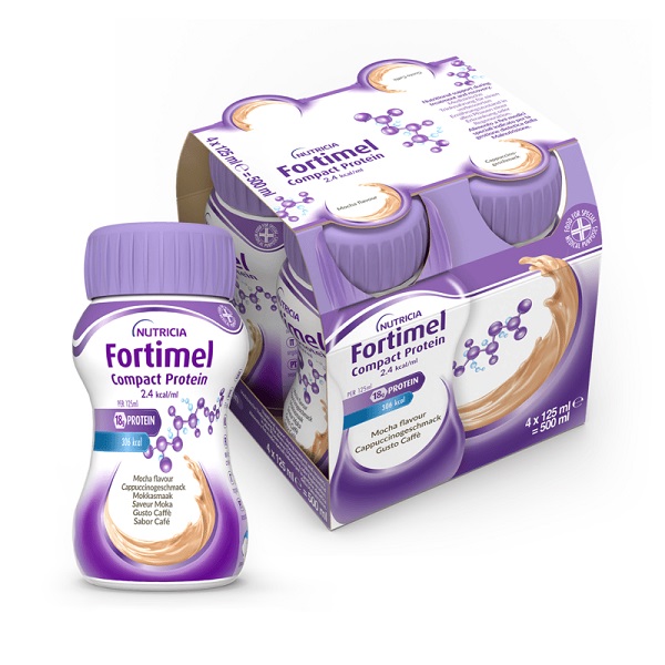 FORTIMEL COMPACT PROTEIN CAFFE' 4 BOTTIGLIE DA 125 ML - goldeneffe.it