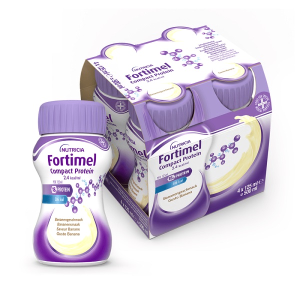 FORTIMEL COMPACT PROTEIN BANANA 4 BOTTIGLIE 125 ML - goldeneffe.it
