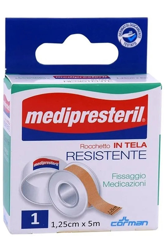 CEROTTO IN ROCCHETTO MEDIPRESTERIL IN TELA RESISTENTE M5X1,25CM - goldeneffe.it