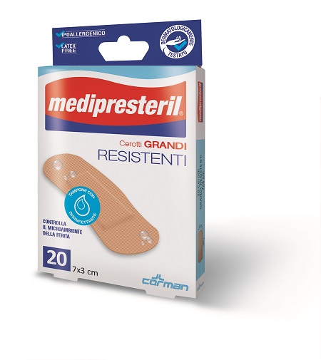 CEROTTO MEDIO MEDIPRESTERIL RESISTENTE 7X2CM 20 PEZZI - goldeneffe.it