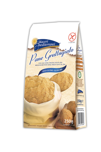 PIACERI MEDITERRANEI PANE GRATTUGGIATO SENZA GLUTINE 250 G - goldeneffe.it