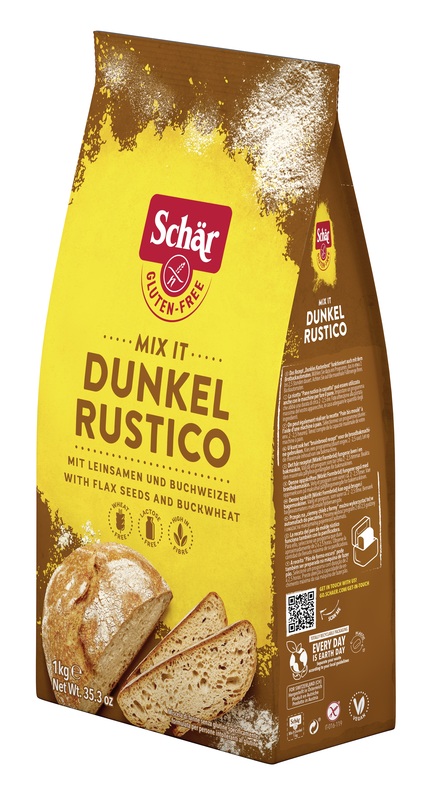 SCHAR MIX IT DUNKEL RUSTICO SENZA GLUTINE SENZA LATTOSIO 1 KG - goldeneffe.it