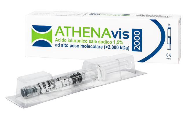SIRINGA INTRA-ARTICOLARE ATHENAVIS 2000 ACIDO IALURONICO 1,5% 30 MG 2 ML 3 PEZZI - goldeneffe.it